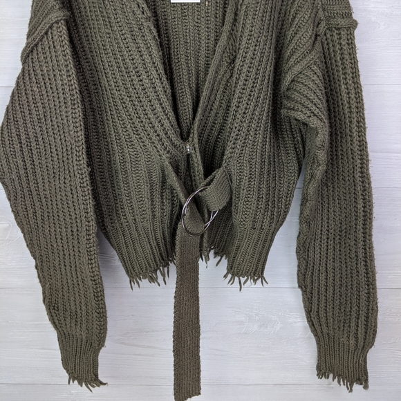 NWT Wildfox Citadel Wrap Green Sweater - Picture 7 of 8